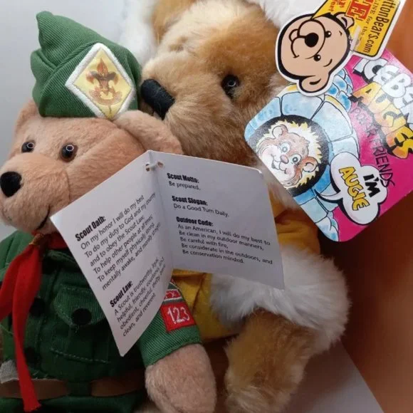 Boy Scouts of America Stamp Bear 2005 & Iceberg Augie 2001 Plush NWT - Picture 3 of 12